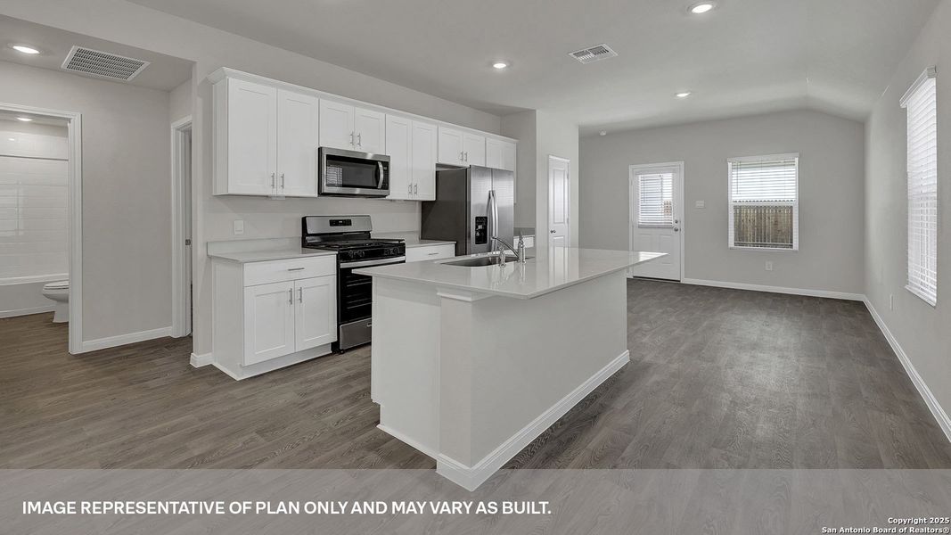Furnished interior view inside a new home in Whisper South, San Marcos (Image 6).