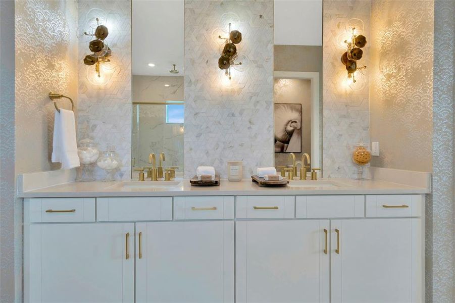 Furnished interior view inside a new home in Biscayne Landing at Seaire, Parrish (Image 14).