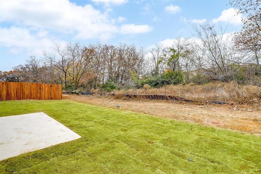 View of yard with a patio