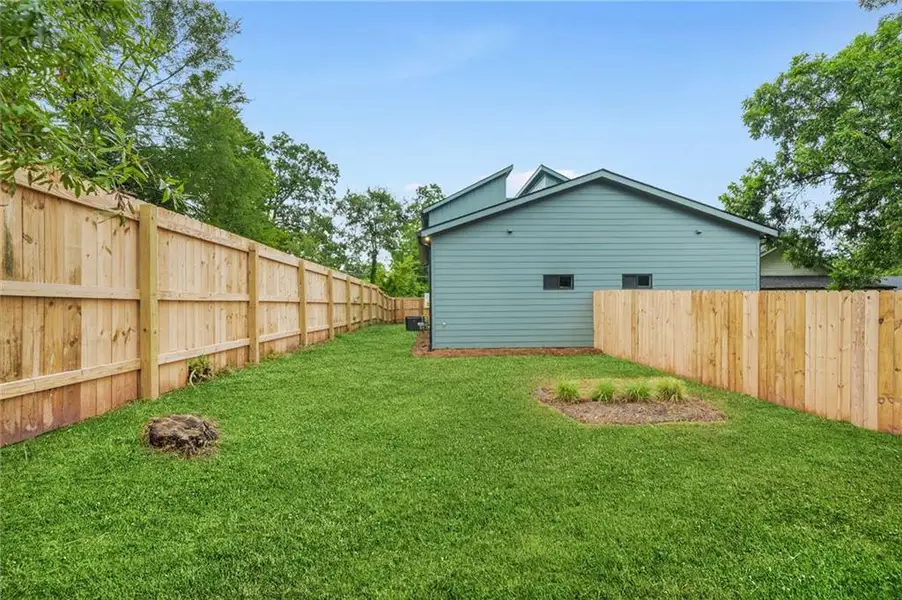 Exterior details and patio area of a home in , Atlanta (Image 4). Exterior details and patio area of a home in , Atlanta (Image 4).