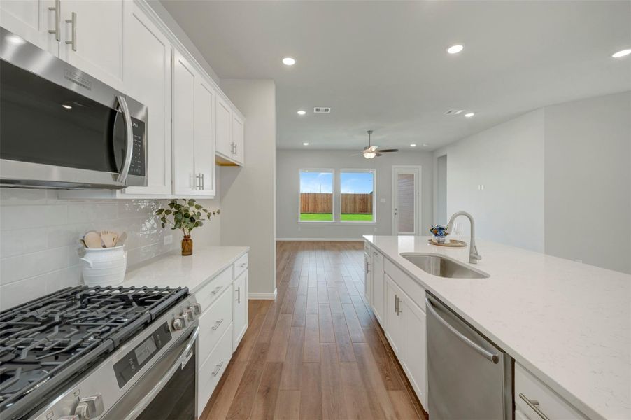 Furnished interior view inside a new home in Jordan Ranch - Terrace Collection, Fulshear (Image 7).