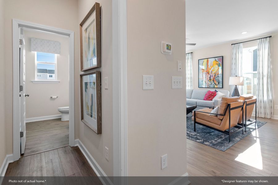 Furnished interior view inside a new home in Renaissance at White Oak, Garner (Image 10).