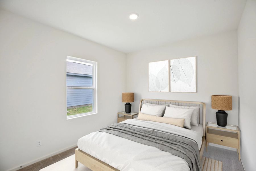 Representative furnished interior of a home built from the Glimmer by Starlight Homes in Spring Creek Trails, Magnolia (Image 7).