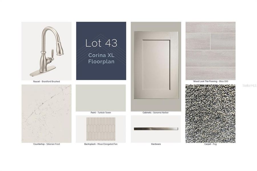 Sample of building materials used in homes in Emerson Pointe, Apopka (Image 4).