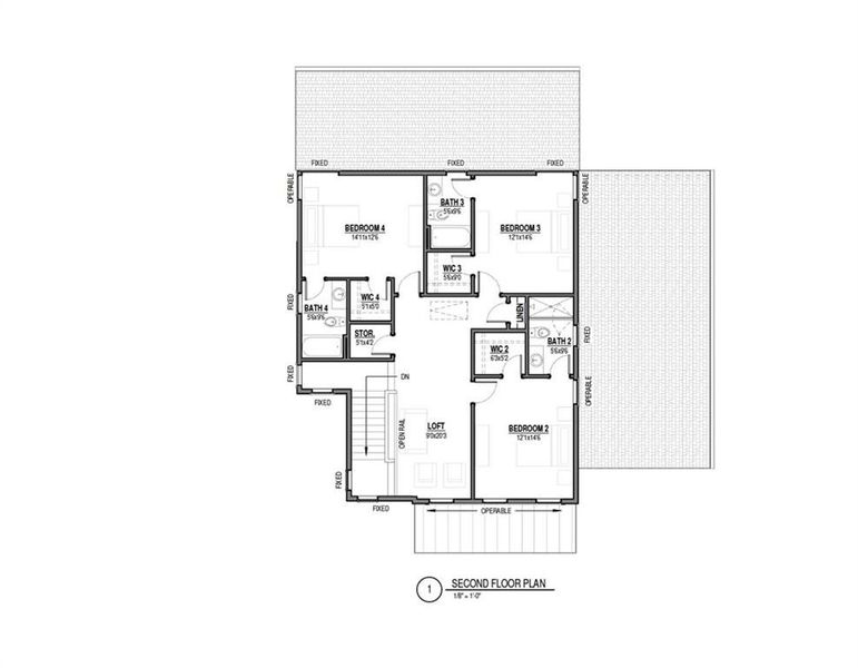 2D floor plan layout of this home in Aster, Roswell, GA (Image 5).