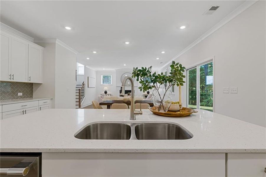 Close-up of interior finishes inside a home in , Dallas (Image 21).