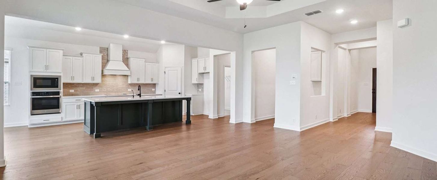 Representative furnished interior of a home built from the San Saba by Ashton Woods in The Heritage at Saddlebrook Ranch 70's, Schertz (Image 9). Representative furnished interior of a home built from the San Saba by Ashton Woods in The Heritage at Saddlebrook Ranch 70's, Schertz (Image 9).