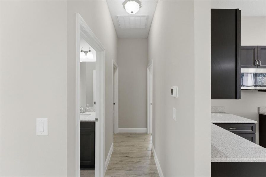 Furnished interior view inside a new home in , Citrus Springs (Image 17).