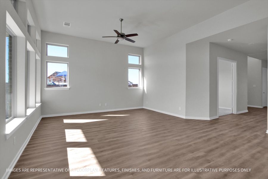 Spacious, unfurnished interior of a new home in Sunterra 50s, Katy (Image 20).