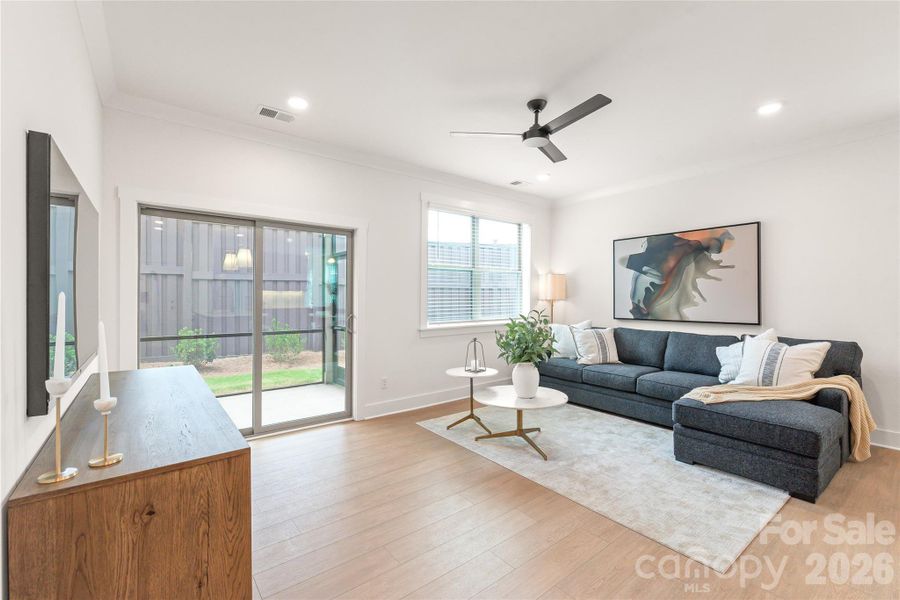 Furnished interior view inside a new home in , Charlotte (Image 8). Furnished interior view inside a new home in , Charlotte (Image 8).