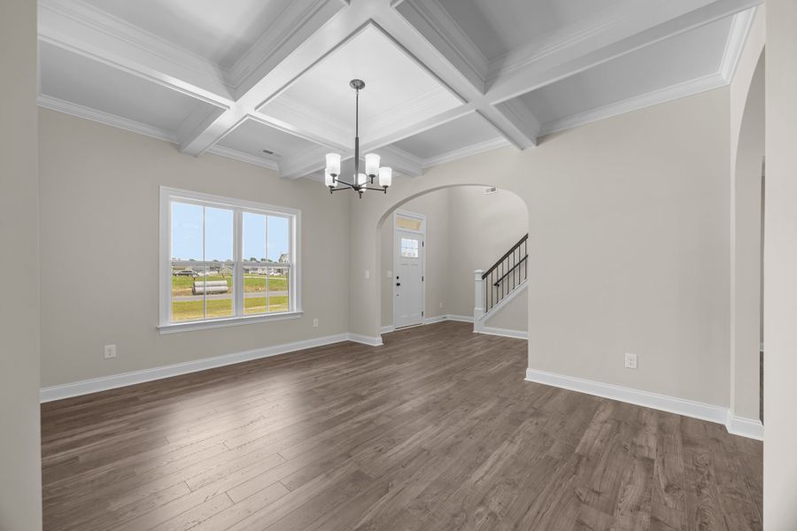 Representative unfurnished interior of a home built from the Albemarle by Bill Clark Homes in Kennedy's Crossing, Grimesland (Image 21). Representative unfurnished interior of a home built from the Albemarle by Bill Clark Homes in Kennedy's Crossing, Grimesland (Image 21).