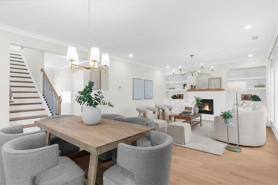 Furnished interior view inside a new home in , Flowery Branch (Image 41).