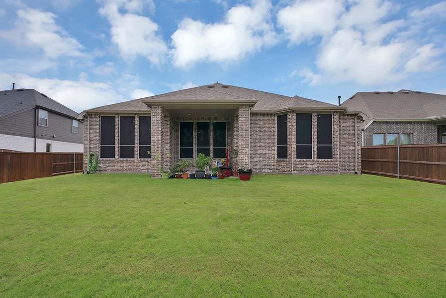 Exterior details and patio area of a home in , Fate (Image 25).