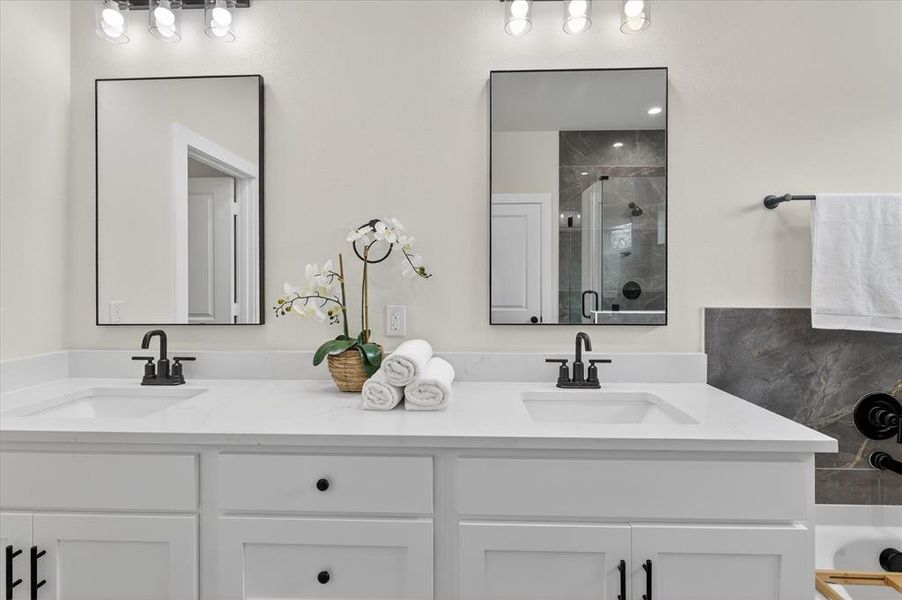 Furnished interior view inside a new home in , Dallas (Image 17).