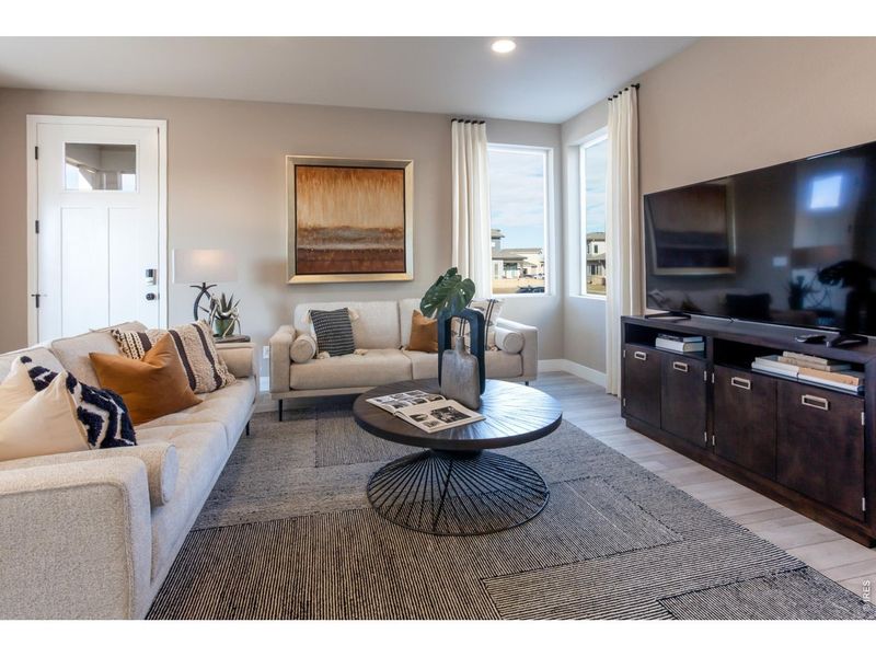 Furnished interior view inside a new home in , Timnath (Image 7).