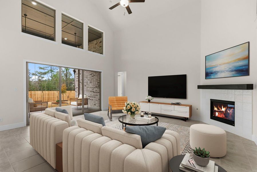 Furnished interior view inside a new home in Colton, Montgomery (Image 8).