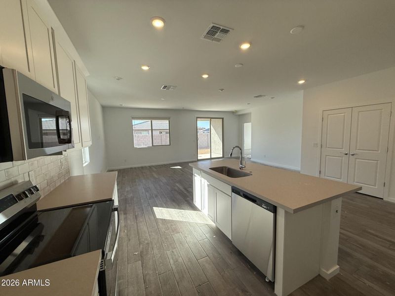 140 Kitchen towards Great room