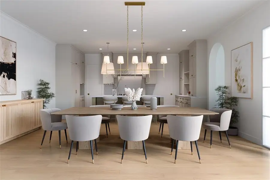 Furnished interior view inside a new home in , Dallas (Image 13).