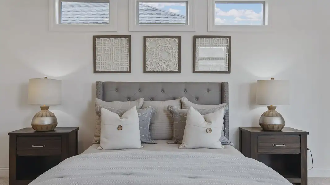 Representative furnished interior of a home built from the Salerno by Epcon Communities in Courtyards by Carrell, Ocean Isle Beach (Image 18).