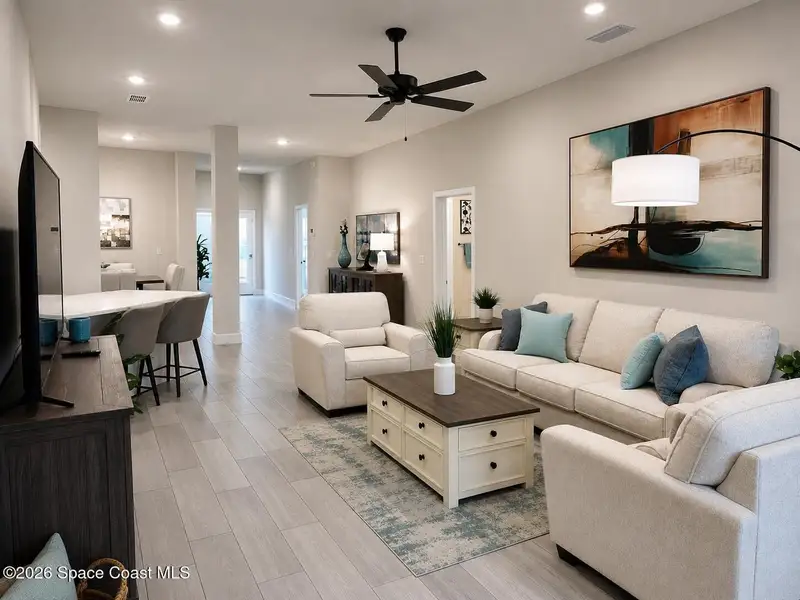 Furnished interior view inside a new home in St. John's Preserve, Palm Bay (Image 7).