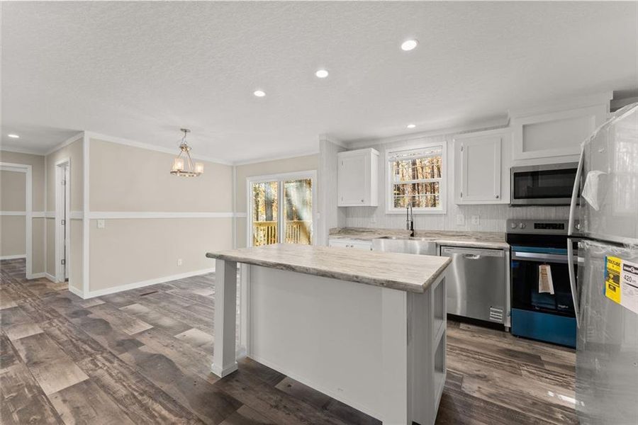 Furnished interior view inside a new home in , Cleveland (Image 4).