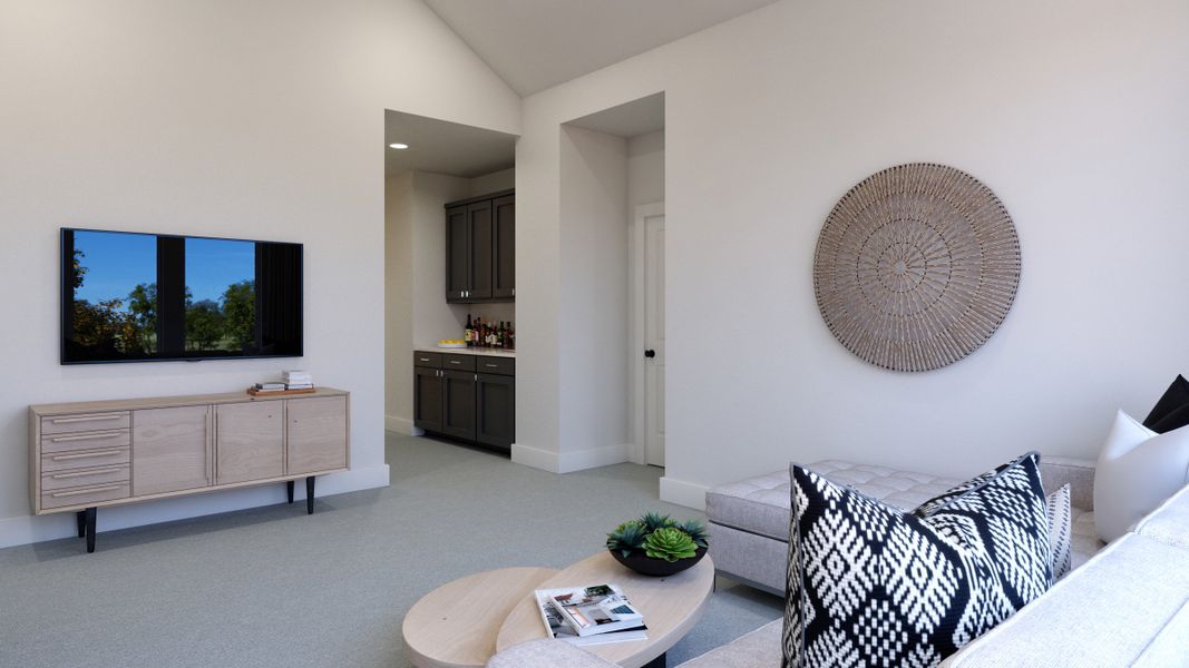 Representative furnished interior of a home built from the Stella by Southgate Homes in Eliana, McKinney (Image 26).