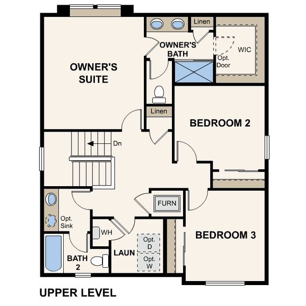 2D floor plan layout for the Leyland by Century Communities in Legato, Commerce City, CO (Image 3). 2D floor plan layout for the Leyland by Century Communities in Legato, Commerce City, CO (Image 3).