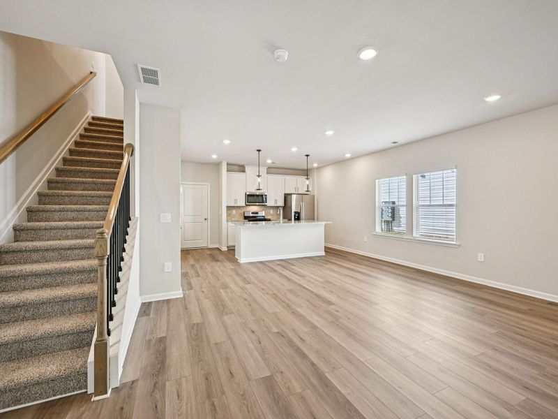 The Lancaster floorplan with the Elemental White interior package.