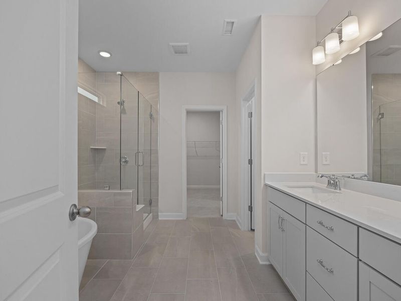 Furnished interior view inside a new home in Tobacco Road, Angier (Image 7).