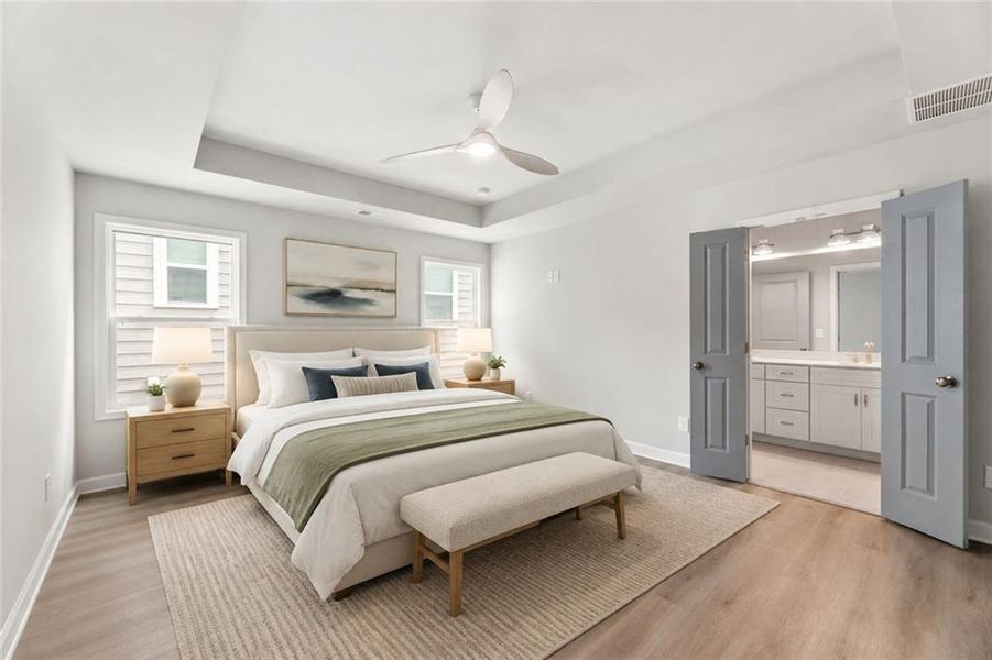 Furnished interior view inside a new home in Parkside, Clarkston (Image 10).