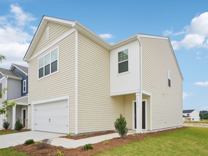 Representative exterior details of a home built from the Discovery by Starlight Homes in The Point, Rolesville (Image 2).