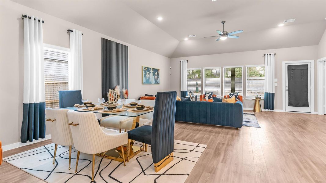 Spacious Dining and Living area