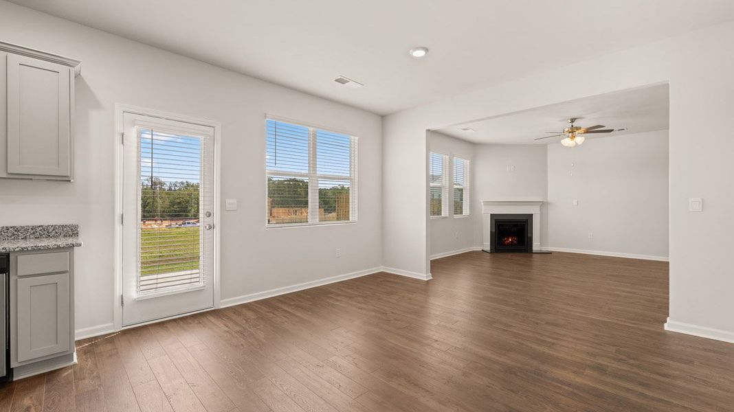 Representative unfurnished interior of a home built from the Grayson by D.R. Horton in Highland Hills, Graniteville (Image 13).