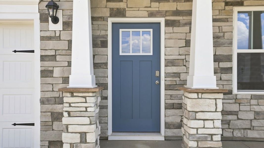 Exterior details and patio area of a home in Spring Ridge, Anderson (Image 3).