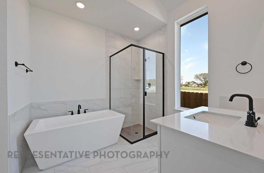 Furnished interior view inside a new home in Meridiana, Manvel (Image 5).