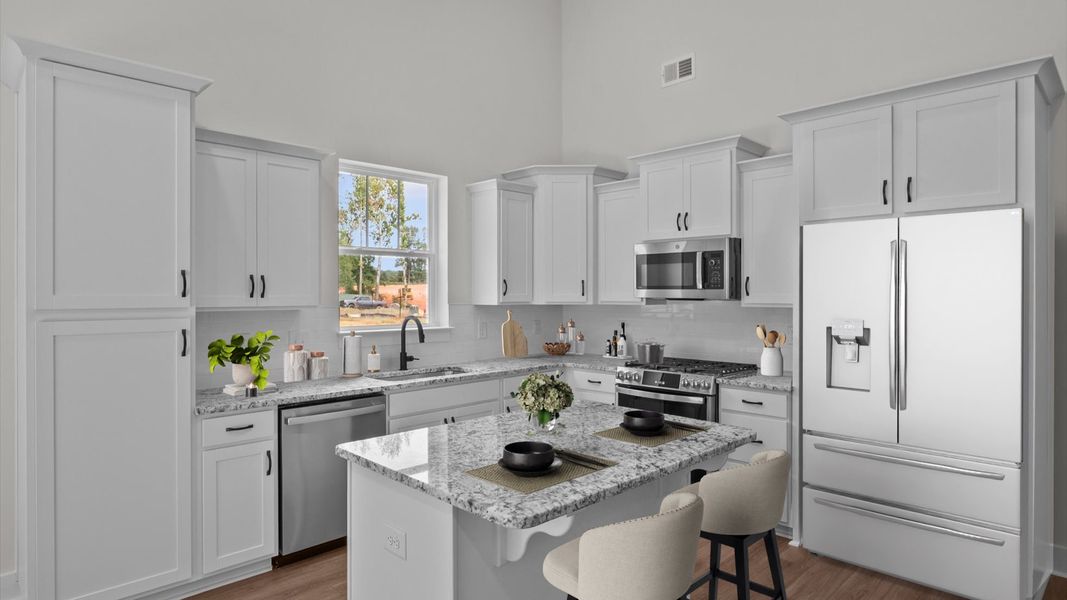 Furnished interior view inside a new home in Creeks at Midway, Anderson (Image 29).
