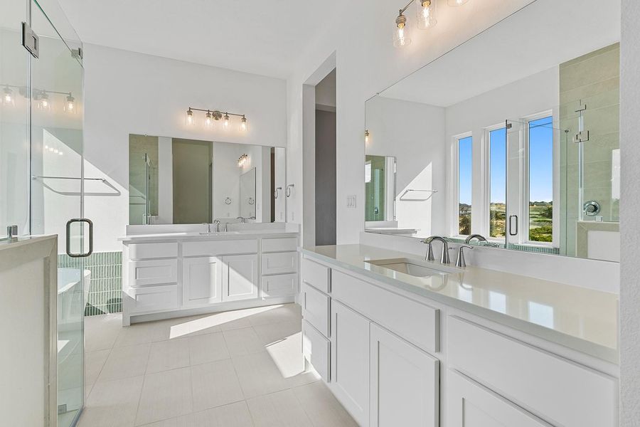 Furnished interior view inside a new home in Lariat - 80', Liberty Hill (Image 5). Furnished interior view inside a new home in Lariat - 80', Liberty Hill (Image 5).