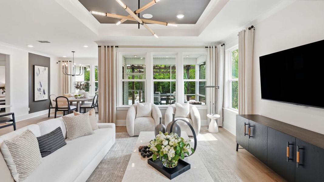 Representative furnished interior of a home built from the Mystique by Pulte Homes in Oakleaf Chase, Blythewood (Image 32).