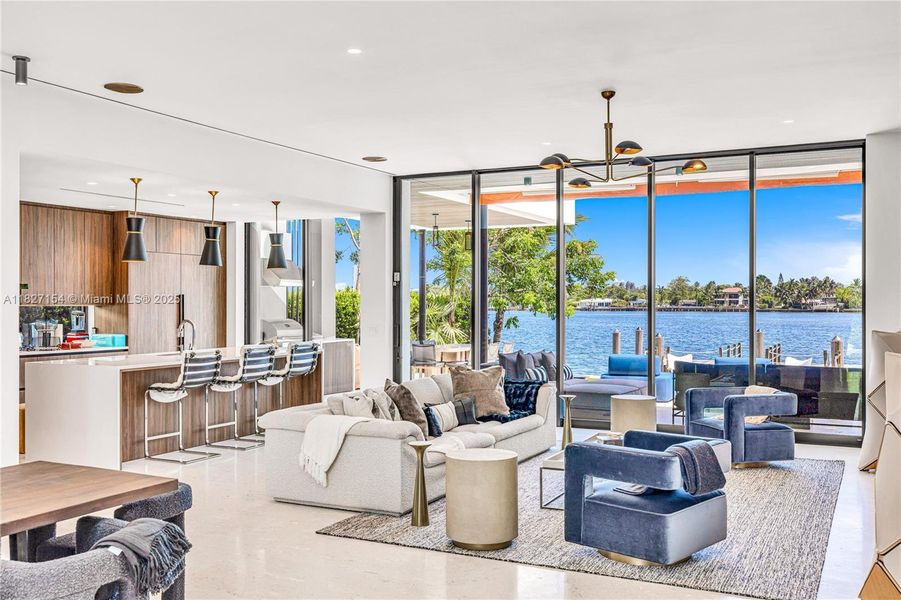 Furnished interior view inside a new home in , Miami Beach (Image 6).