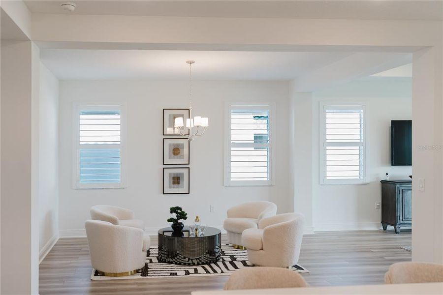 Furnished interior view inside a new home in Sweetwater at Lakewood Ranch, Bradenton (Image 45). Furnished interior view inside a new home in Sweetwater at Lakewood Ranch, Bradenton (Image 45).