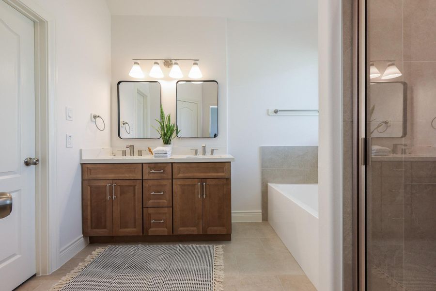 Furnished interior view inside a new home in , Pearland (Image 8).