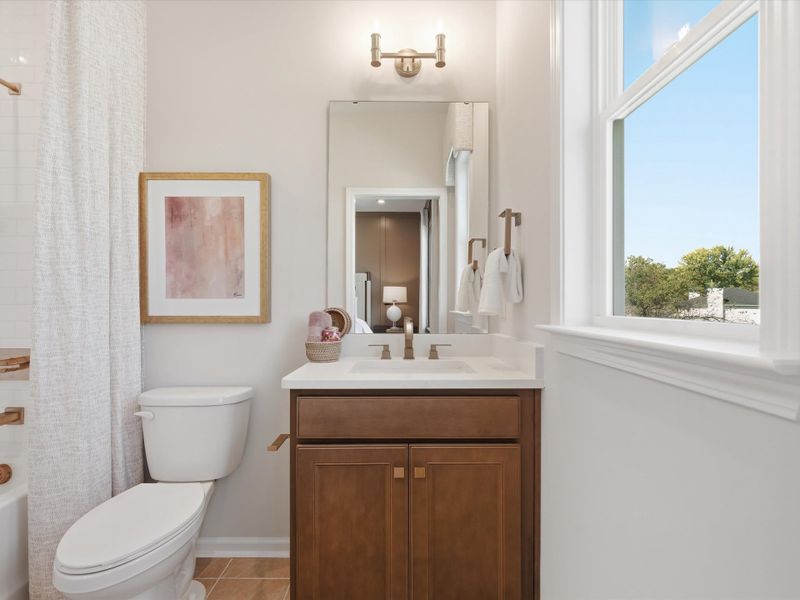 Representative furnished interior of a home built from the Bellamy by Tri Pointe Homes in Bellflower, Charlotte (Image 15).