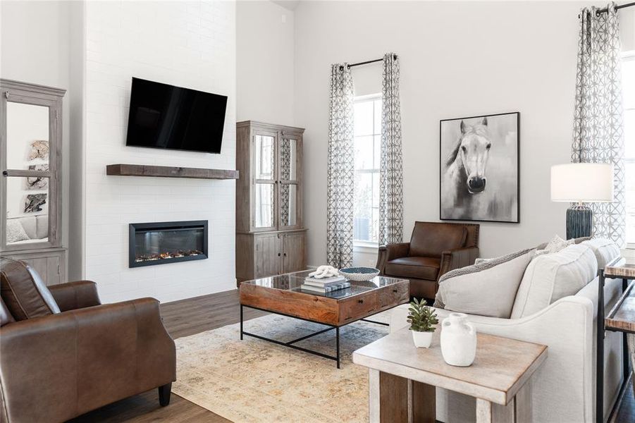 Beazer Homes Wildflower Ranch Brenham Floorplan. This is not a photo of the actual home, but is a photo of the Brenham floorplan.