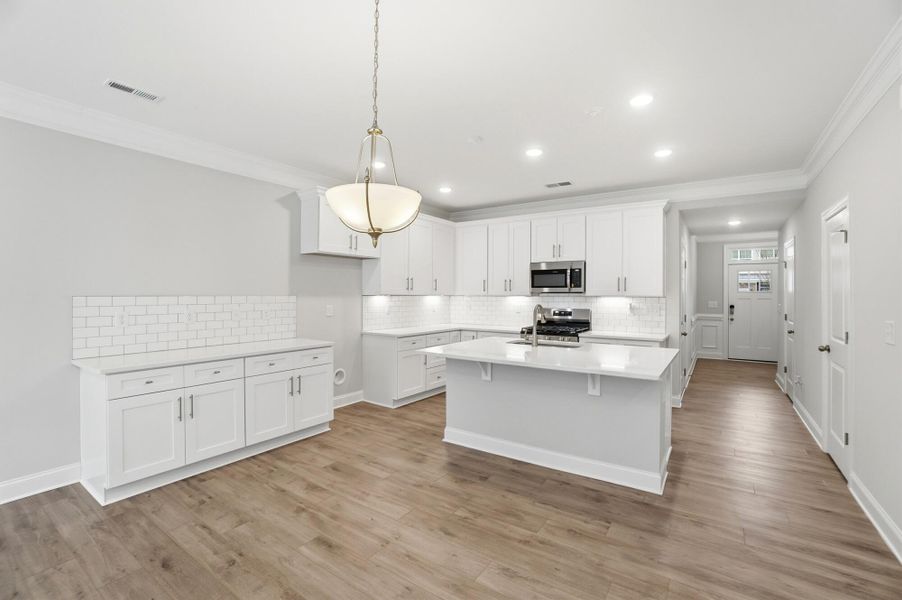 Furnished interior view inside a new home in Harrisburg Village Townhomes, Harrisburg (Image 8).