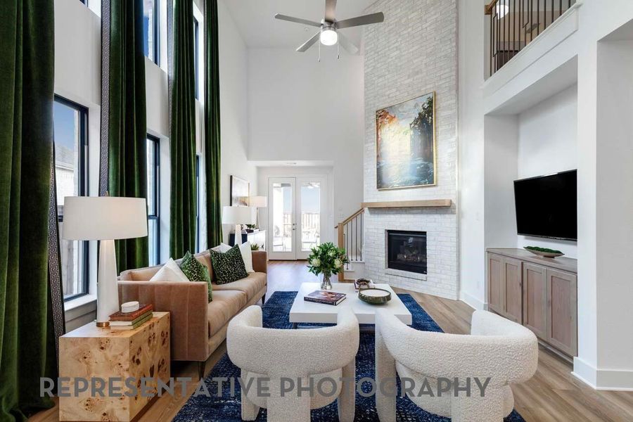 Furnished interior view inside a new home in Pomona, Manvel (Image 41).