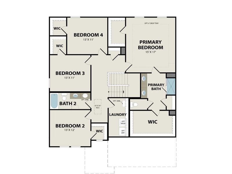 2D floor plan layout of this home in Benders Cove, Mount Juliet, TN (Image 6). 2D floor plan layout of this home in Benders Cove, Mount Juliet, TN (Image 6).