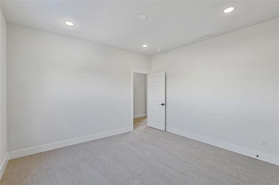 Bedroom #4 with access to full bathroom in hall.