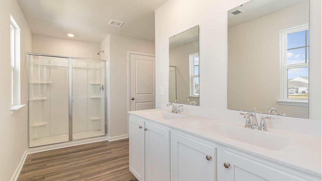 Furnished interior view inside a new home in The Bluffs at Mill Creek, Florence (Image 9). Furnished interior view inside a new home in The Bluffs at Mill Creek, Florence (Image 9).