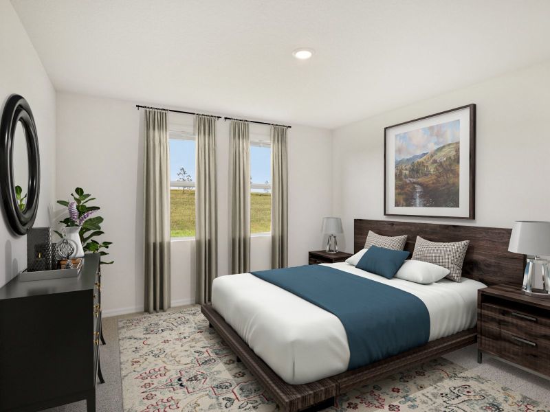 Furnished interior view inside a new home in The Grove at Stuart Crossing - Classic Series, Bartow (Image 9). Furnished interior view inside a new home in The Grove at Stuart Crossing - Classic Series, Bartow (Image 9).