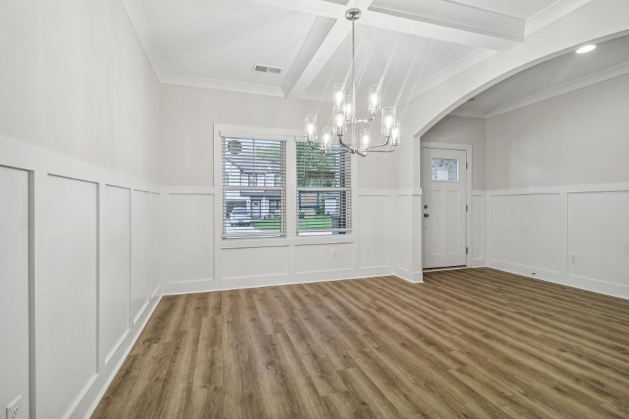Representative unfurnished interior of a home built from the Carol II by Great Southern Homes in The Cove, Sumter (Image 10).